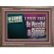 O LORD MY GOD BE MERCIFUL UNTO ME A SINNER  Religious Wall Art Wooden Frame  GWMARVEL13116  