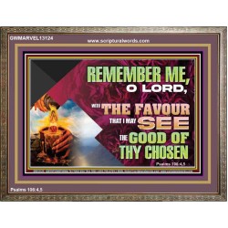 REMEMBER ME O LORD WITH FAVOUR   Bible Verses Wooden Frame   GWMARVEL13124  