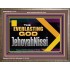 THE EVERLASTING GOD JEHOVAHNISSI  Contemporary Christian Art Wooden Frame  GWMARVEL13131  "36X31"