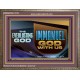 THE EVERLASTING GOD IMMANUEL..GOD WITH US  Contemporary Christian Wall Art Wooden Frame  GWMARVEL13134  