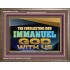 THE EVERLASTING GOD IMMANUEL..GOD WITH US  Scripture Art Wooden Frame  GWMARVEL13134B  "36X31"