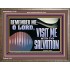 VISIT ME O LORD WITH THY SALVATION  Glass Wooden Frame Scripture Art  GWMARVEL13136  "36X31"