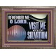 VISIT ME O LORD WITH THY SALVATION  Glass Wooden Frame Scripture Art  GWMARVEL13136  