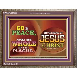 BE MADE WHOLE OF YOUR PLAGUE  Sanctuary Wall Wooden Frame  GWMARVEL9538  "36X31"