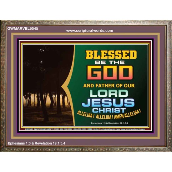 ALLELUIA AMEN ALLELUIA  Church Wooden Frame  GWMARVEL9545  