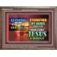 STRENGTHEN MY HANDS THIS DAY O GOD  Ultimate Inspirational Wall Art Wooden Frame  GWMARVEL9548  