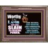 LAMB OF GOD GIVES STRENGTH AND BLESSING  Sanctuary Wall Wooden Frame  GWMARVEL9554c  "36X31"