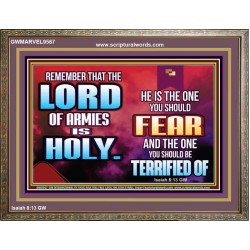 FEAR THE LORD WITH TREMBLING  Ultimate Power Wooden Frame  GWMARVEL9567  "36X31"