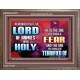 FEAR THE LORD WITH TREMBLING  Ultimate Power Wooden Frame  GWMARVEL9567  