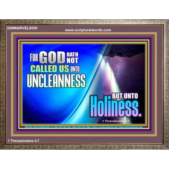 CALL UNTO HOLINESS  Sanctuary Wall Wooden Frame  GWMARVEL9590  