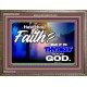 THY FAITH MUST BE IN GOD  Home Art Wooden Frame  GWMARVEL9593  