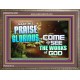 MAKE HIS PRAISE GLORIOUS  Modern Art Wooden Frame  GWMARVEL9599  