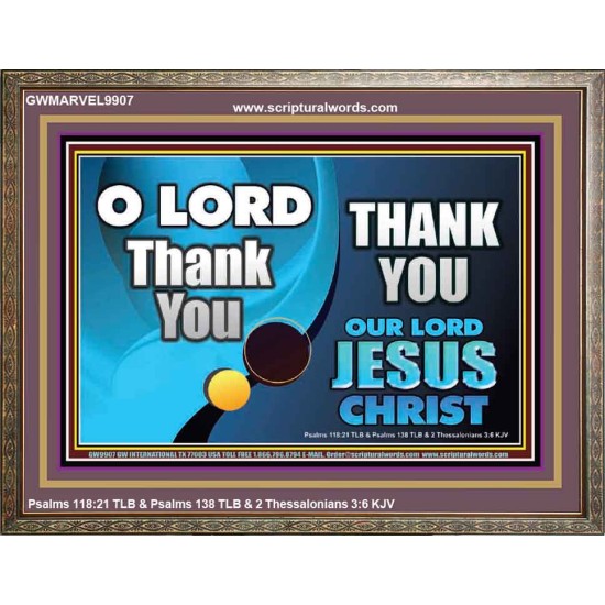 THANK YOU OUR LORD JESUS CHRIST  Custom Biblical Painting  GWMARVEL9907  