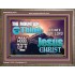 IN JESUS CHRIST MIGHTY NAME MOUNTAIN SHALL BE THINE  Hallway Wall Wooden Frame  GWMARVEL9910  "36X31"
