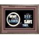 WAIT ON THE LORD AND HE SHALL SAVED THEE  Contemporary Christian Wall Art Wooden Frame  GWMARVEL9920  