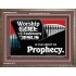 JESUS CHRIST THE SPIRIT OF PROPHESY  Encouraging Bible Verses Wooden Frame  GWMARVEL9952  "36X31"