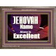 JEHOVAH NAME ALONE IS EXCELLENT  Christian Paintings  GWMARVEL9961  