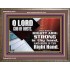 THOU HAST A MIGHTY ARM LORD OF HOSTS   Christian Art Wooden Frame  GWMARVEL9981  "36X31"