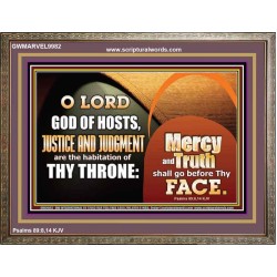 MERCY AND TRUTH SHALL GO BEFORE THEE O LORD OF HOSTS  Christian Wall Art  GWMARVEL9982  "36X31"