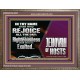 EXALTED IN THY RIGHTEOUSNESS  Bible Verse Wooden Frame  GWMARVEL9984  