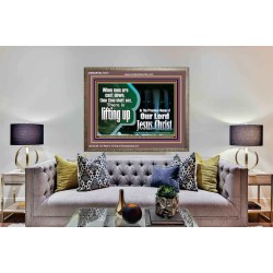 YOU ARE LIFTED UP IN CHRIST JESUS  Custom Christian Artwork Wooden Frame  GWMARVEL10310  