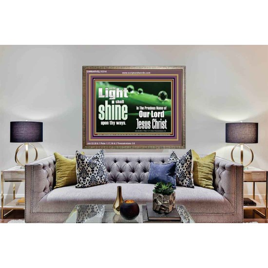 THE LIGHT SHINE UPON THEE  Custom Wall Décor  GWMARVEL10314  