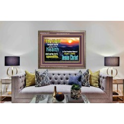 THY HEALTH WILL SPRING FORTH SPEEDILY  Custom Inspiration Scriptural Art Wooden Frame  GWMARVEL10319  "36X31"