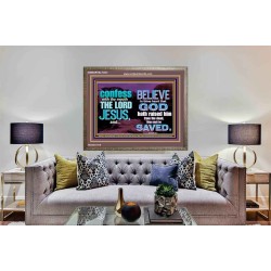 IN CHRIST JESUS IS ULTIMATE DELIVERANCE  Bible Verse for Home Wooden Frame  GWMARVEL10343  "36X31"