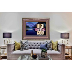 WITH A LOUD VOICE GLORIFIED GOD  Printable Bible Verses to Wooden Frame  GWMARVEL10349  "36X31"