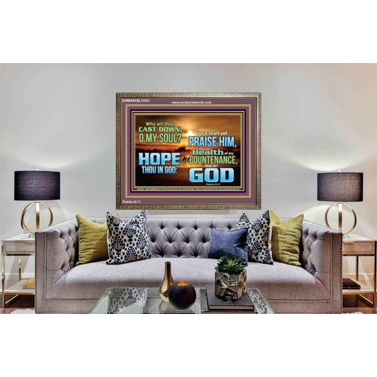 WHY ART THOU CAST DOWN O MY SOUL  Large Scripture Wall Art  GWMARVEL10351  