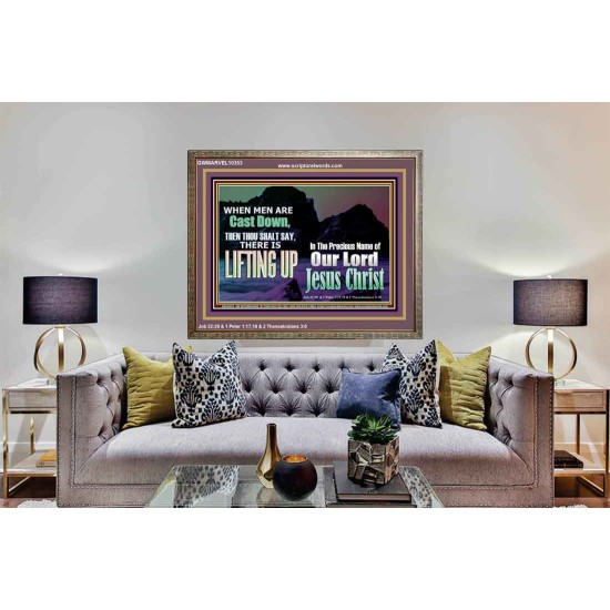 THOU SHALL SAY LIFTING UP  Ultimate Inspirational Wall Art Picture  GWMARVEL10353  