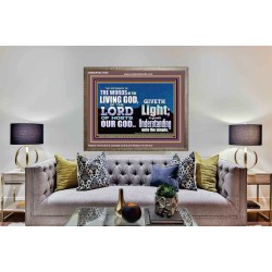 THE WORDS OF LIVING GOD GIVETH LIGHT  Unique Power Bible Wooden Frame  GWMARVEL10409  "36X31"