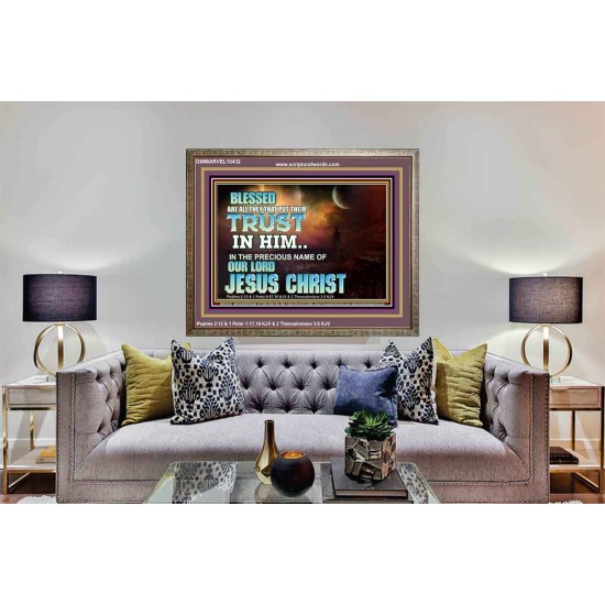 THE PRECIOUS NAME OF OUR LORD JESUS CHRIST  Bible Verse Art Prints  GWMARVEL10432  