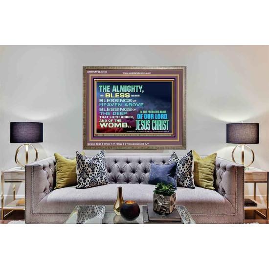 DO YOU WANT BLESSINGS OF THE DEEP  Christian Quote Wooden Frame  GWMARVEL10463  