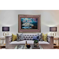 HE THAT COVERETH HIS SIN SHALL NOT PROSPER  Contemporary Christian Wall Art  GWMARVEL10466  "36X31"