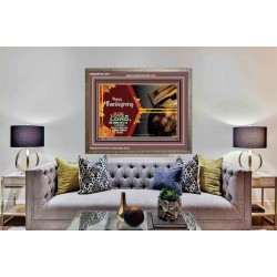 THE LORD IS GOOD HIS MERCY ENDURETH FOR EVER  Contemporary Christian Wall Art  GWMARVEL10471  "36X31"