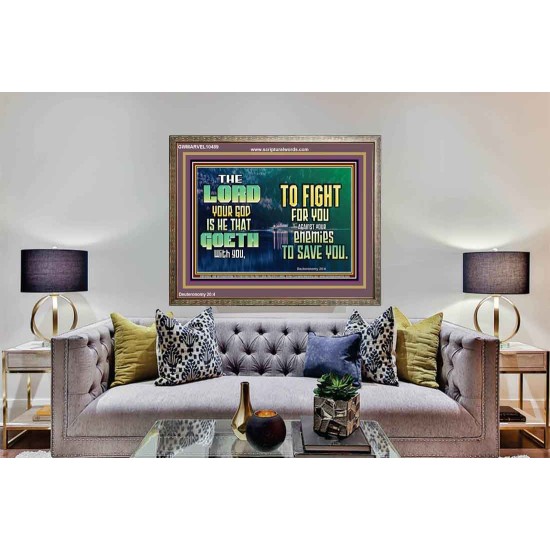 THE LORD IS WITH YOU TO SAVE YOU  Christian Wall Décor  GWMARVEL10489  