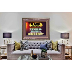 GUIDE ME THY COUNSEL GREAT AND MIGHTY GOD  Biblical Art Wooden Frame  GWMARVEL10511  "36X31"