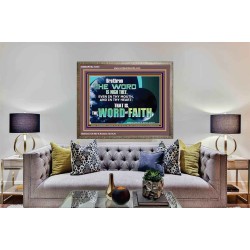 THE WORD IS NIGH THEE  Christian Quotes Wooden Frame  GWMARVEL10555  "36X31"