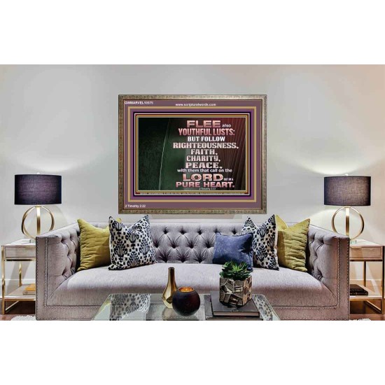 FOLLOW RIGHTEOUSNESS  Scriptural Wall Art  GWMARVEL10575  