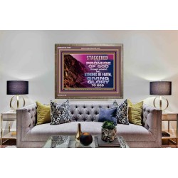 STAGGERED NOT AT THE PROMISE OF GOD  Custom Wall Art  GWMARVEL10599  "36X31"