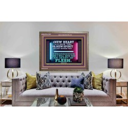 A NEW HEART ALSO WILL I GIVE YOU  Custom Wall Scriptural Art  GWMARVEL10608  