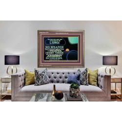 NO WEAPON THAT IS FORMED AGAINST THEE SHALL PROSPER  Custom Inspiration Scriptural Art Wooden Frame  GWMARVEL10616  "36X31"