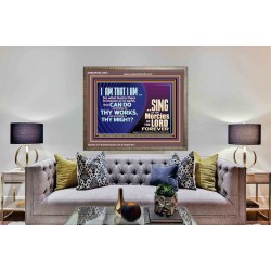 I AM THAT I AM GREAT AND MIGHTY GOD  Bible Verse for Home Wooden Frame  GWMARVEL10625  "36X31"