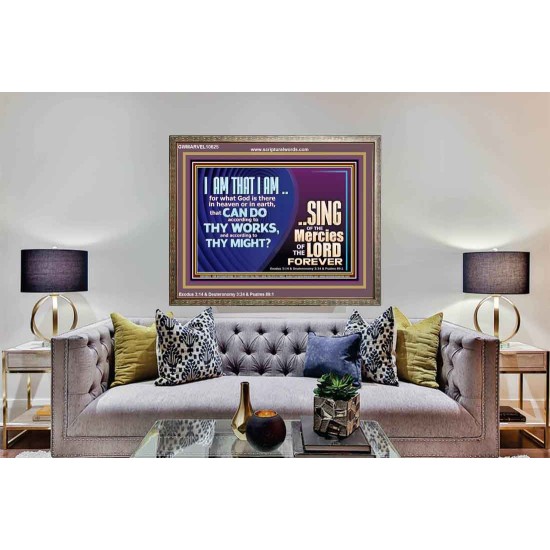 I AM THAT I AM GREAT AND MIGHTY GOD  Bible Verse for Home Wooden Frame  GWMARVEL10625  