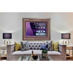 DOING THE DESIRE OF GOD LEADS TO RIGHTEOUSNESS  Bible Verse Wooden Frame Art  GWMARVEL10628  "36X31"