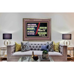 KNOWLEDGE IS PLEASANT UNTO THY SOUL UNDERSTANDING SHALL KEEP THEE  Bible Verse Wooden Frame  GWMARVEL10772  "36X31"