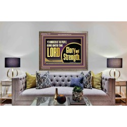GIVE UNTO THE LORD GLORY AND STRENGTH  Sanctuary Wall Picture Wooden Frame  GWMARVEL11751  "36X31"