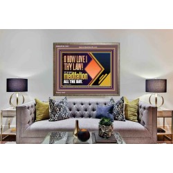 THY LAW IS MY MEDITATION ALL THE DAY  Sanctuary Wall Wooden Frame  GWMARVEL12043  "36X31"