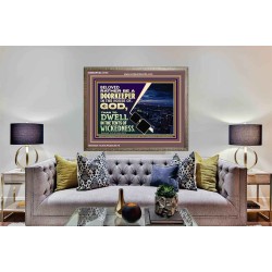 BELOVED RATHER BE A DOORKEEPER IN THE HOUSE OF GOD  Bible Verse Wooden Frame  GWMARVEL12105  "36X31"